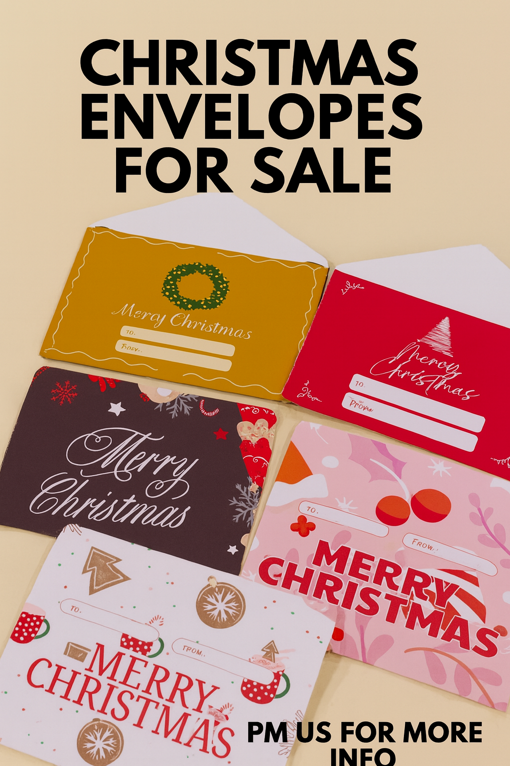 Christmas Envelopes (Assorted) 10pcs