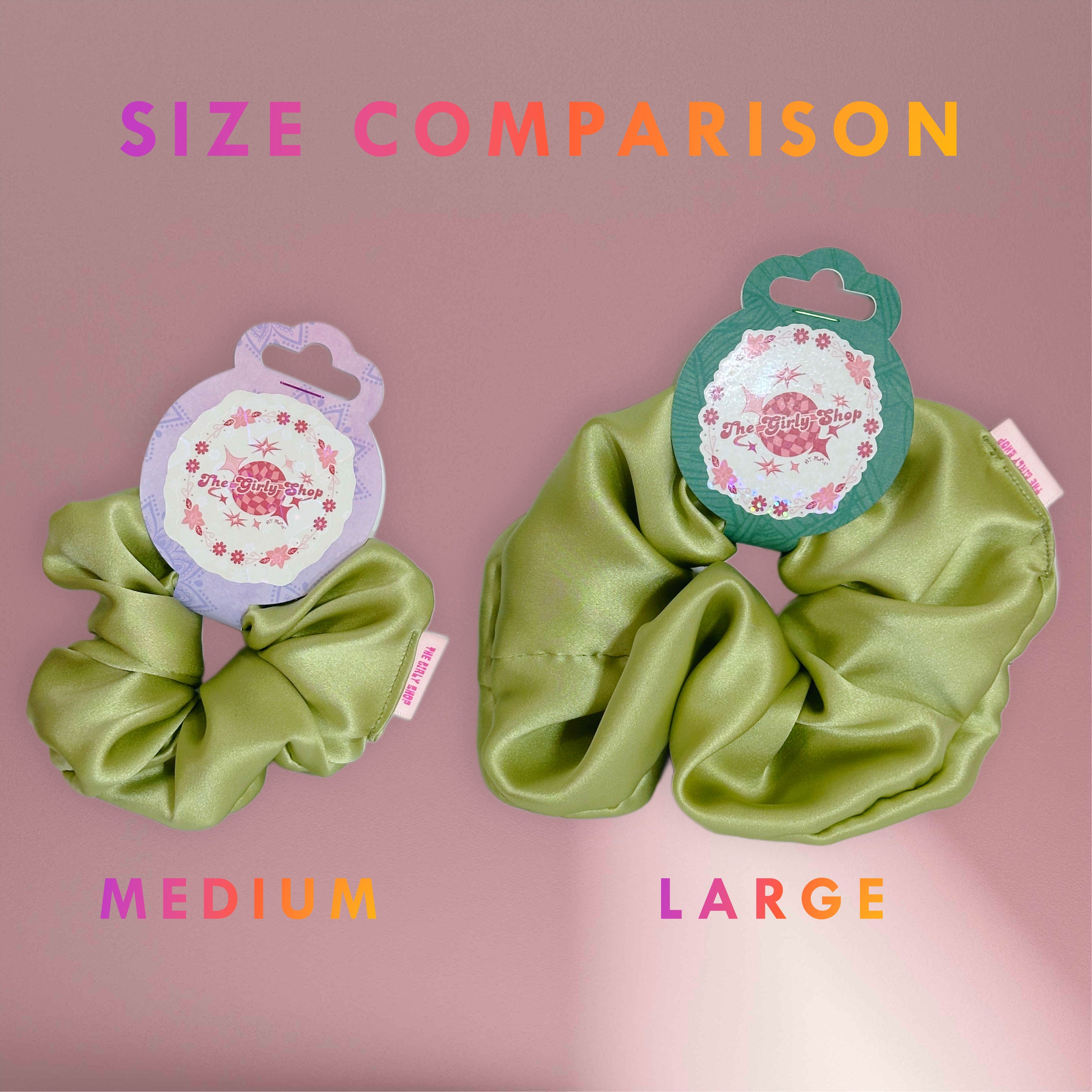 SCRUNCHIE - Avocado Green (Size: Large)