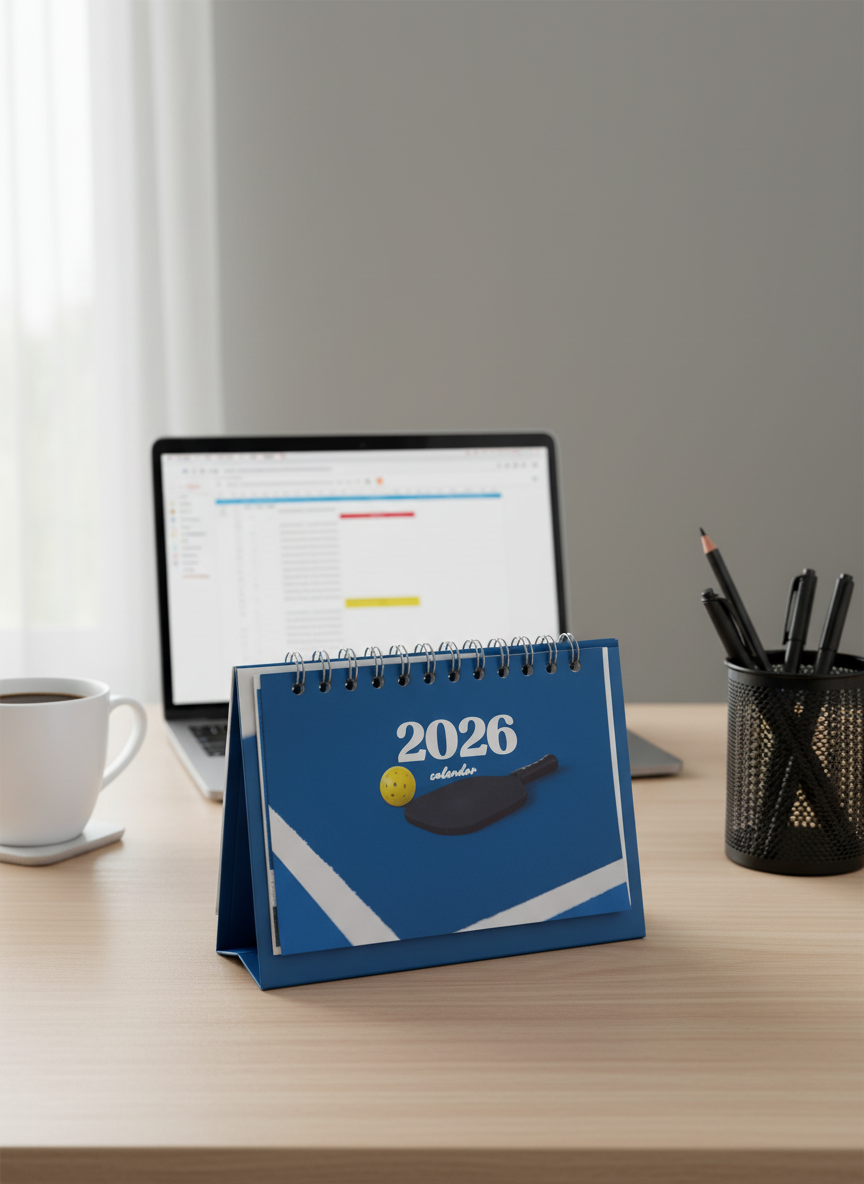 2026 Desk Calendar - Pickle Ball Theme